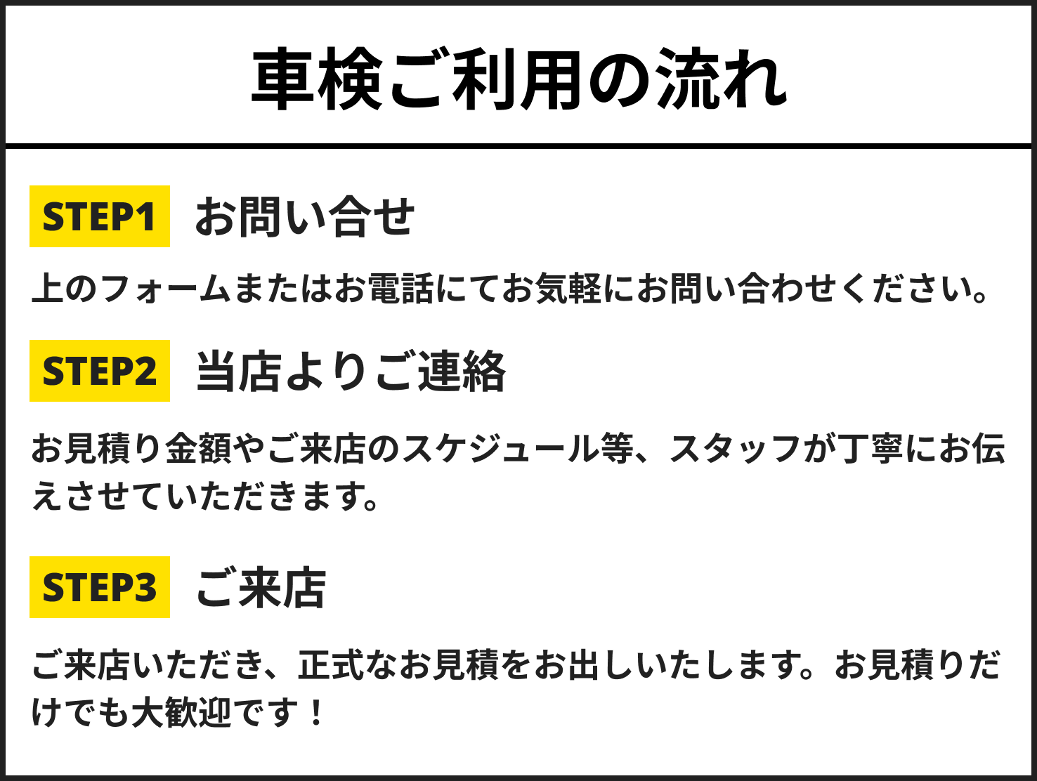 ご利用の流れ